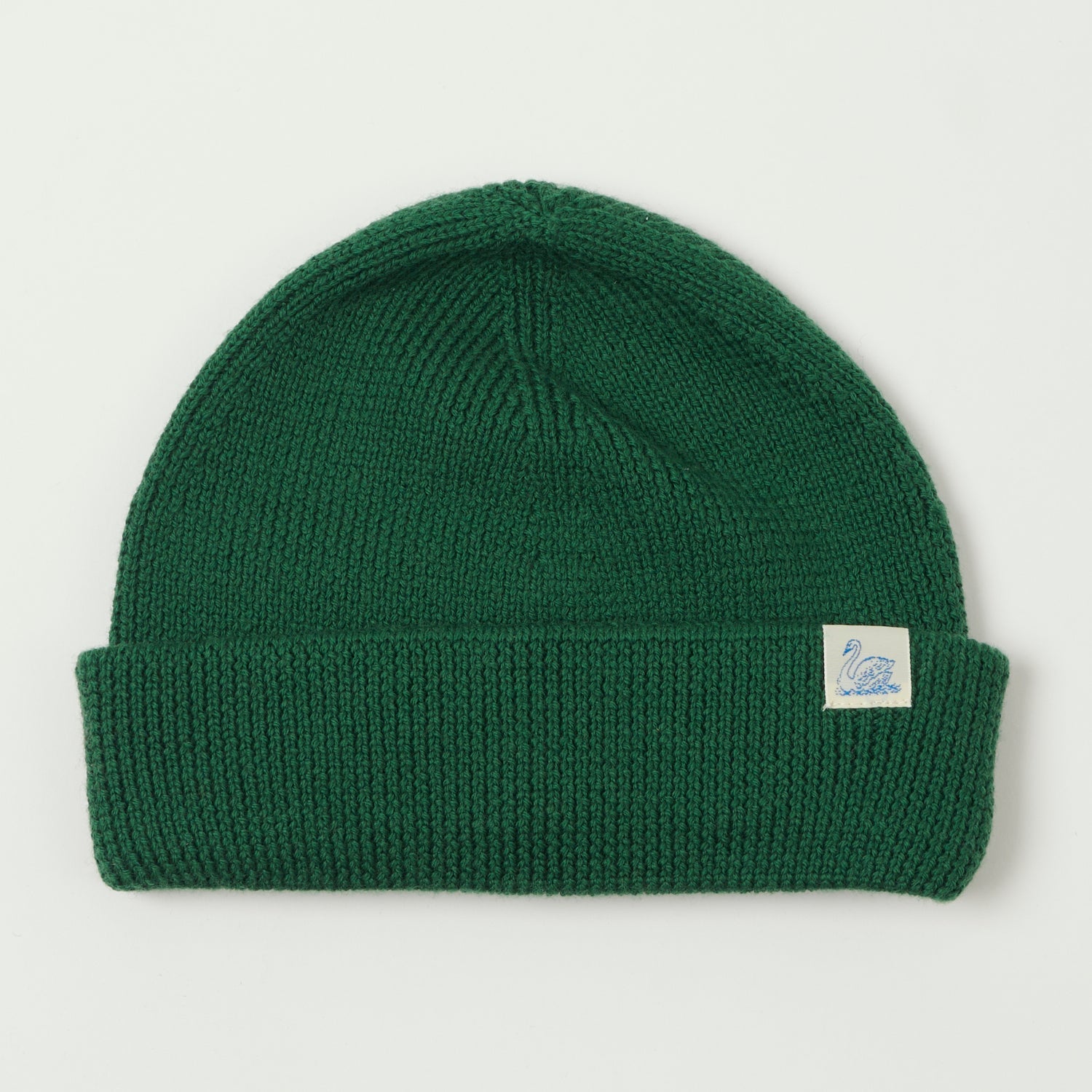 Merz b. Schwanen 'Good Basics' Classic Wool Beanie - Moss Green