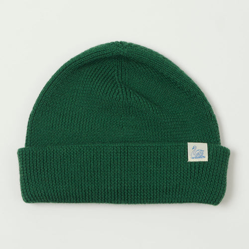 Merz b. Schwanen 'Good Basics' Classic Wool Beanie - Moss Green