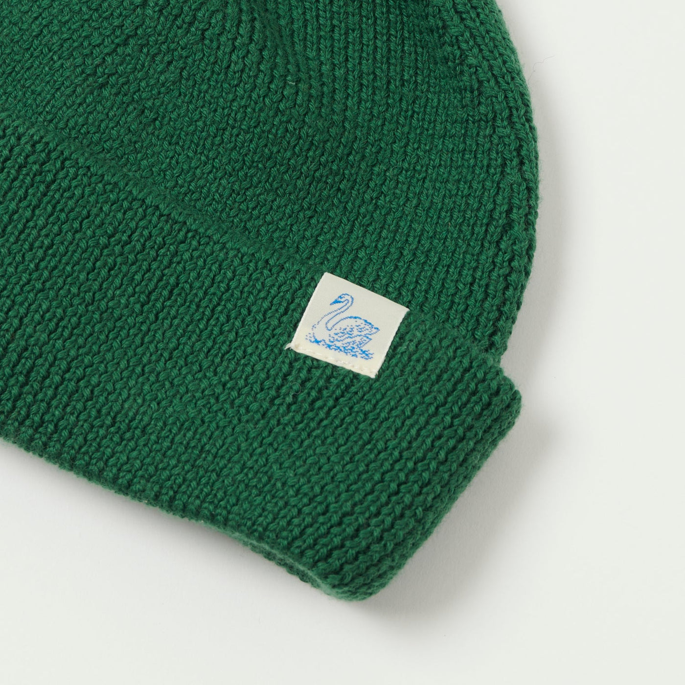 Merz b. Schwanen 'Good Basics' Classic Wool Beanie - Moss Green