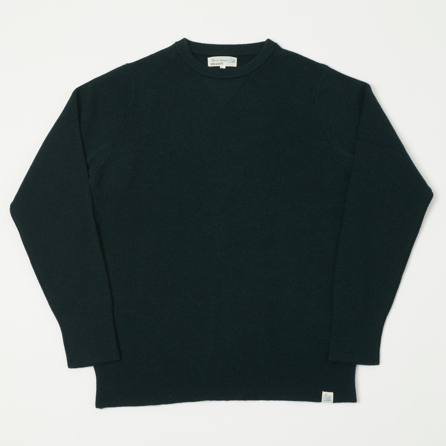 Merz b. Schwanen 'Good Basics' Extra Fine Merino Wool Pullover - Dark Teal