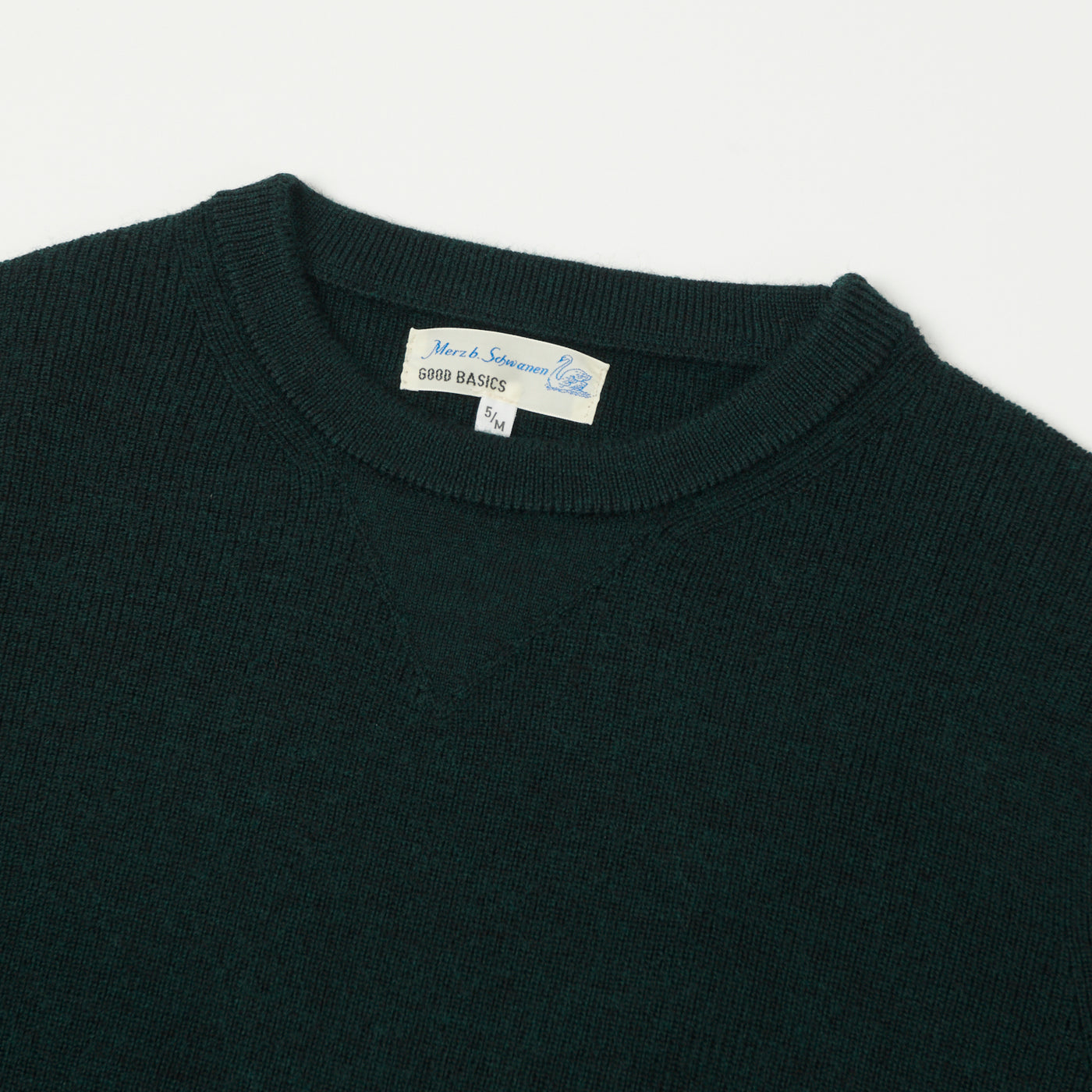 Merz b. Schwanen 'Good Basics' Extra Fine Merino Wool Pullover - Dark Teal