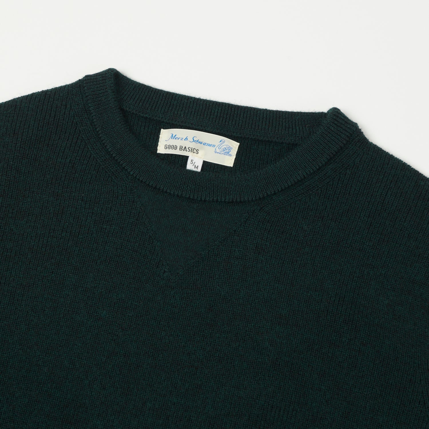 Merz b. Schwanen 'Good Basics' Extra Fine Merino Wool Pullover - Dark Teal