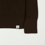 Merz b. Schwanen MWCC01 Ribbed Merino Pullover - Coffee