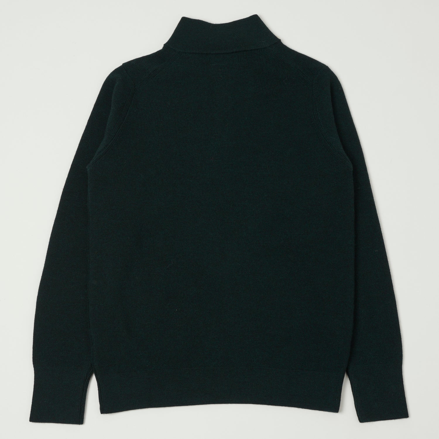 Merz b. Schwanen 'Good Basics' Merino Wool Quarter Zip Sweater - Dark Teal