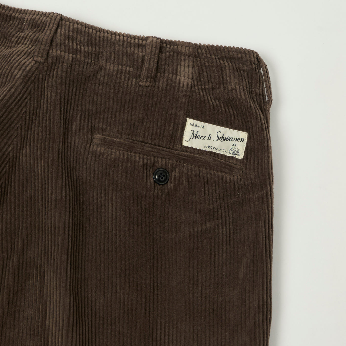 Merz b. Schwanen 'Good Basics' Organic Cotton Corduroy Chinos - Chocolate