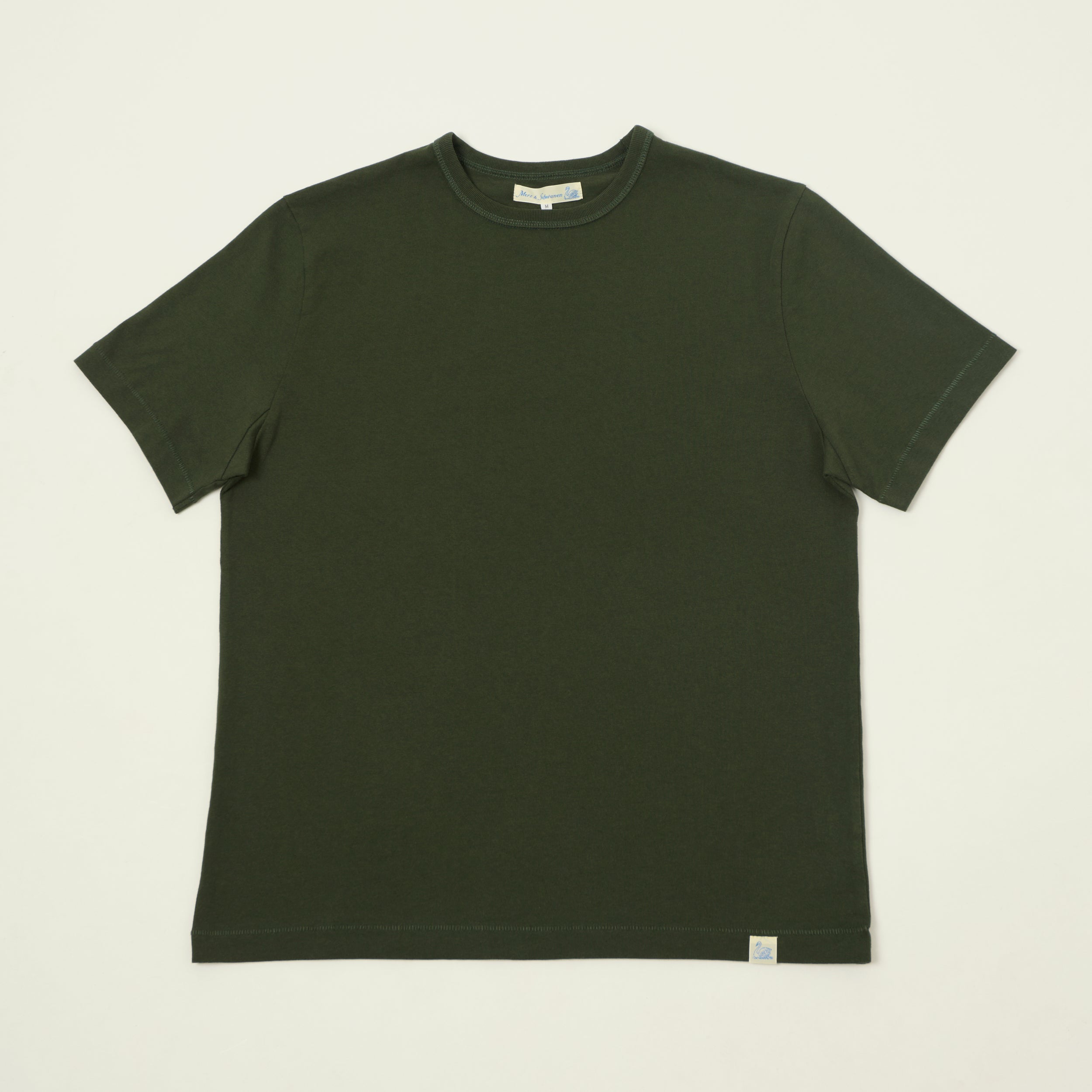 Merz b. Schwanen Organic Cotton T-Shirt - Forest