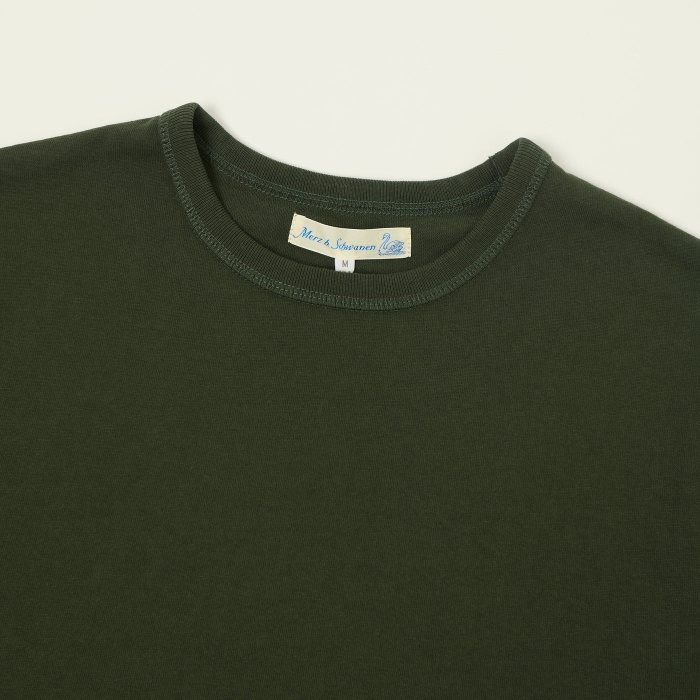 Merz b. Schwanen Organic Cotton T-Shirt - Forest