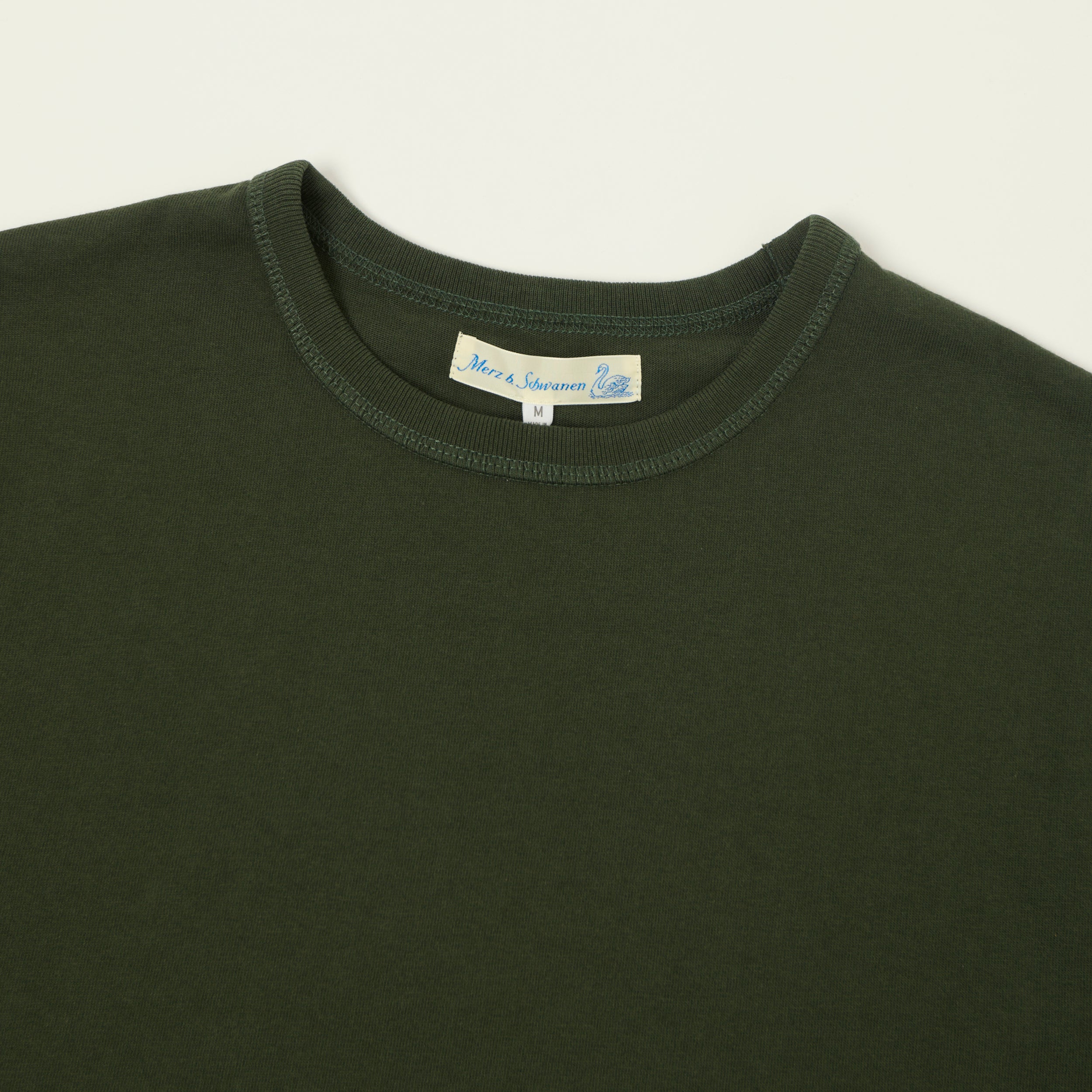 Merz b. Schwanen Organic Cotton T-Shirt - Forest