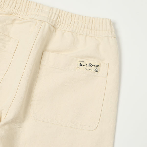 Merz b. Schwanen Drawstring Organic Cotton Trousers - Nature