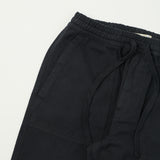 Merz b. Schwanen PANTS05 Drawstring Organic Cotton Trousers - Charcoal