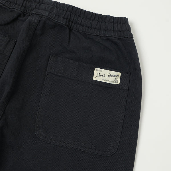 Merz b. Schwanen Drawstring Organic Cotton Trousers - Charcoal