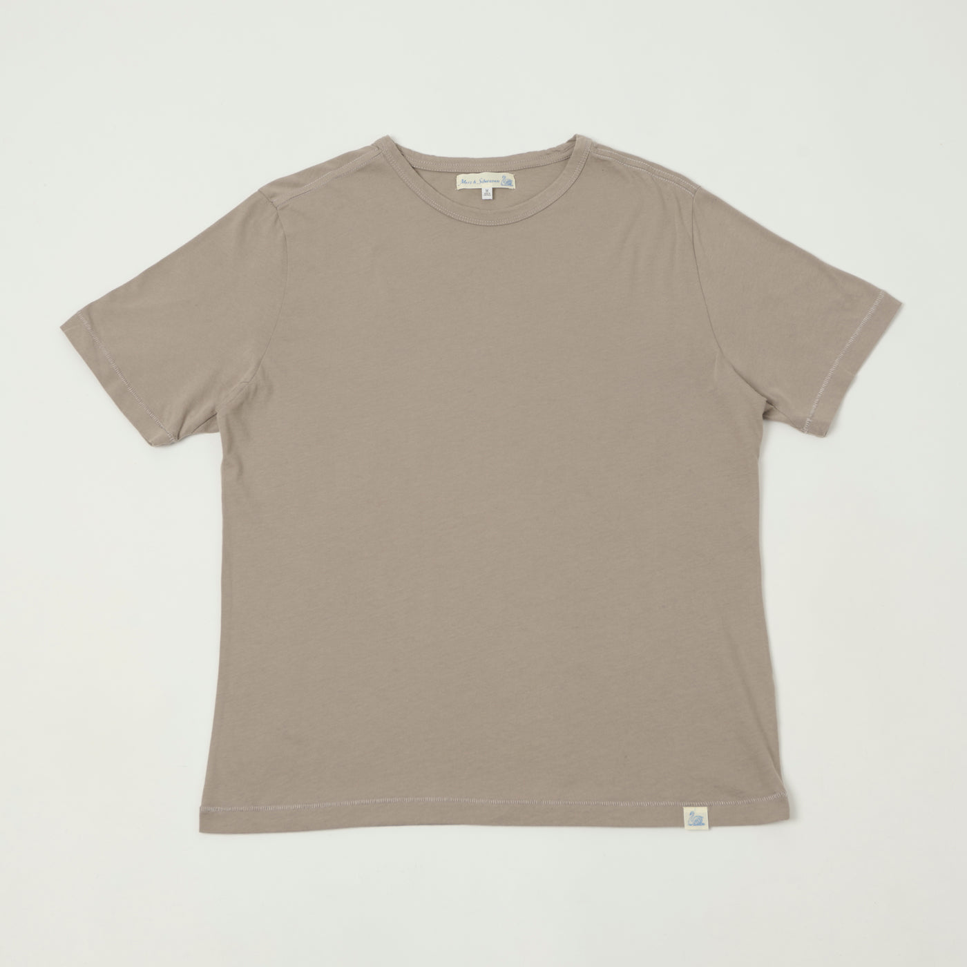 Merz b. Schwanen 'Good Basics' Pima Cotton T-Shirt - Faded Grain