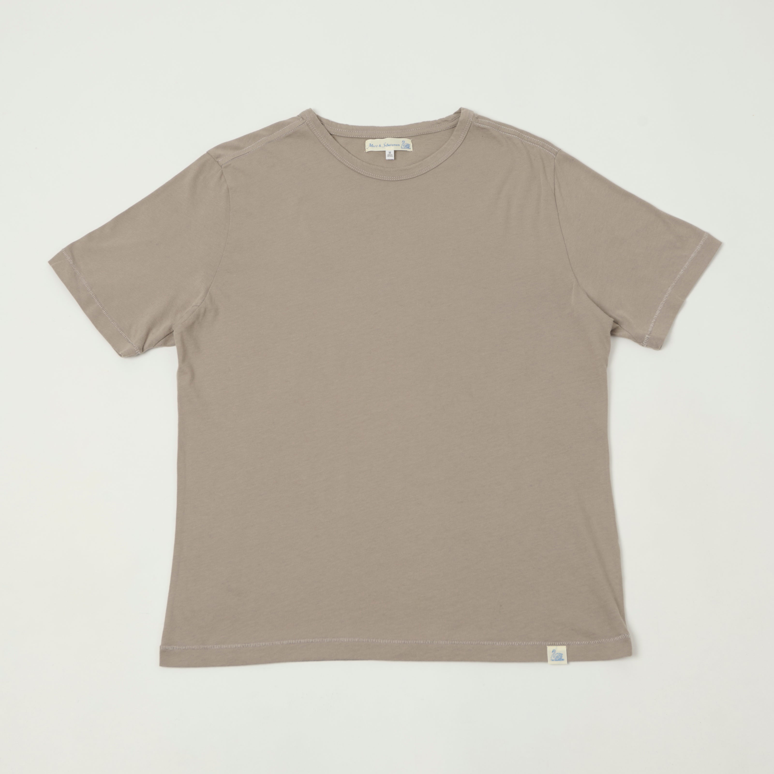 Merz b. Schwanen 'Good Basics' Pima Cotton T-Shirt - Faded Grain