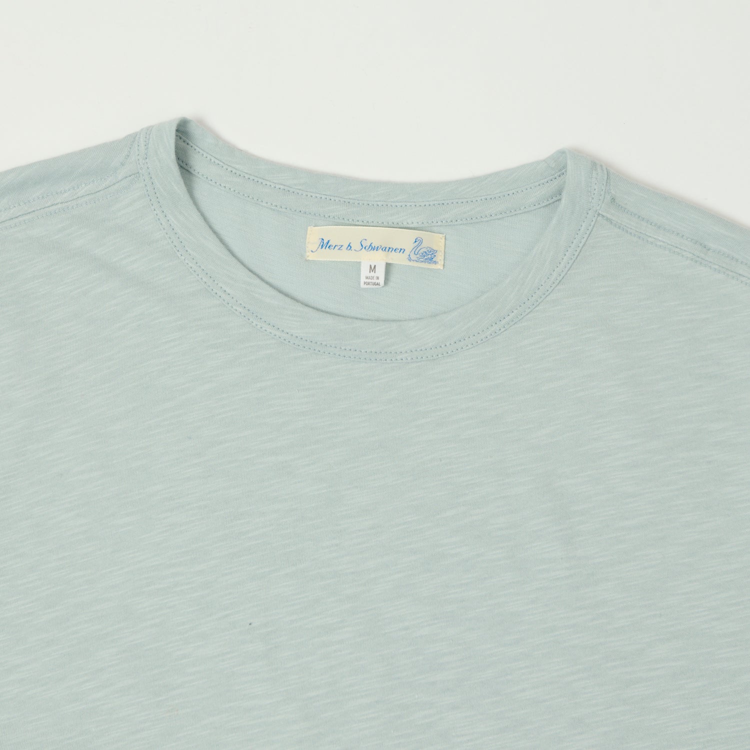 Merz b. Schwanen 'Good Basics' SCT04 Pima Slub Cotton T-Shirt - Ice
