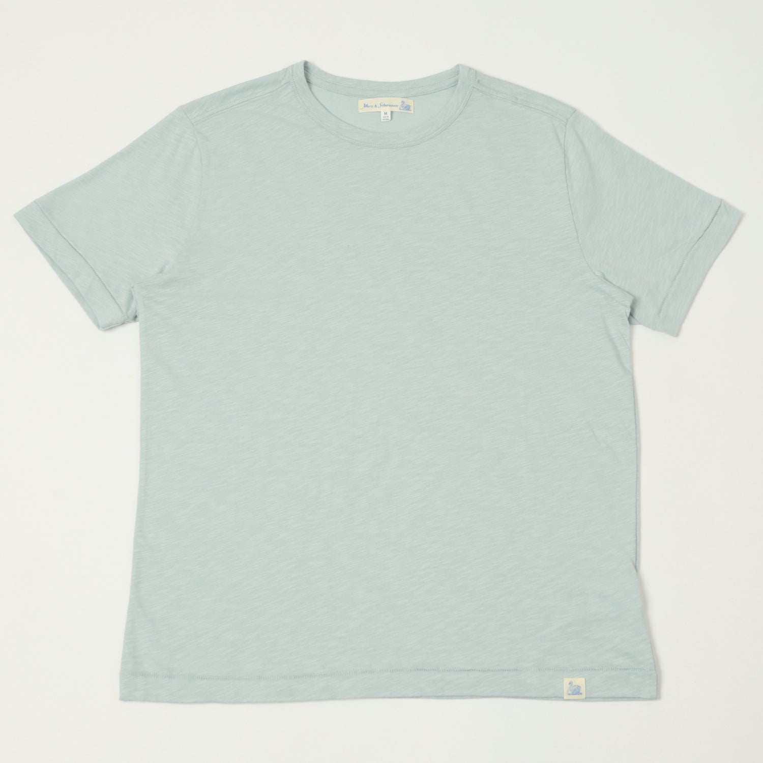 Merz b. Schwanen 'Good Basics' SCT04 Pima Slub Cotton T-Shirt - Ice