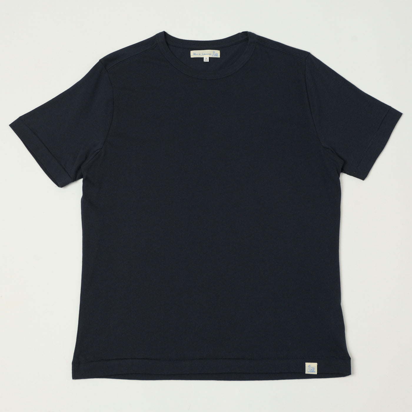 Merz b. Schwanen 'Good Basics' Pima Cotton T-Shirt - Dark Navy