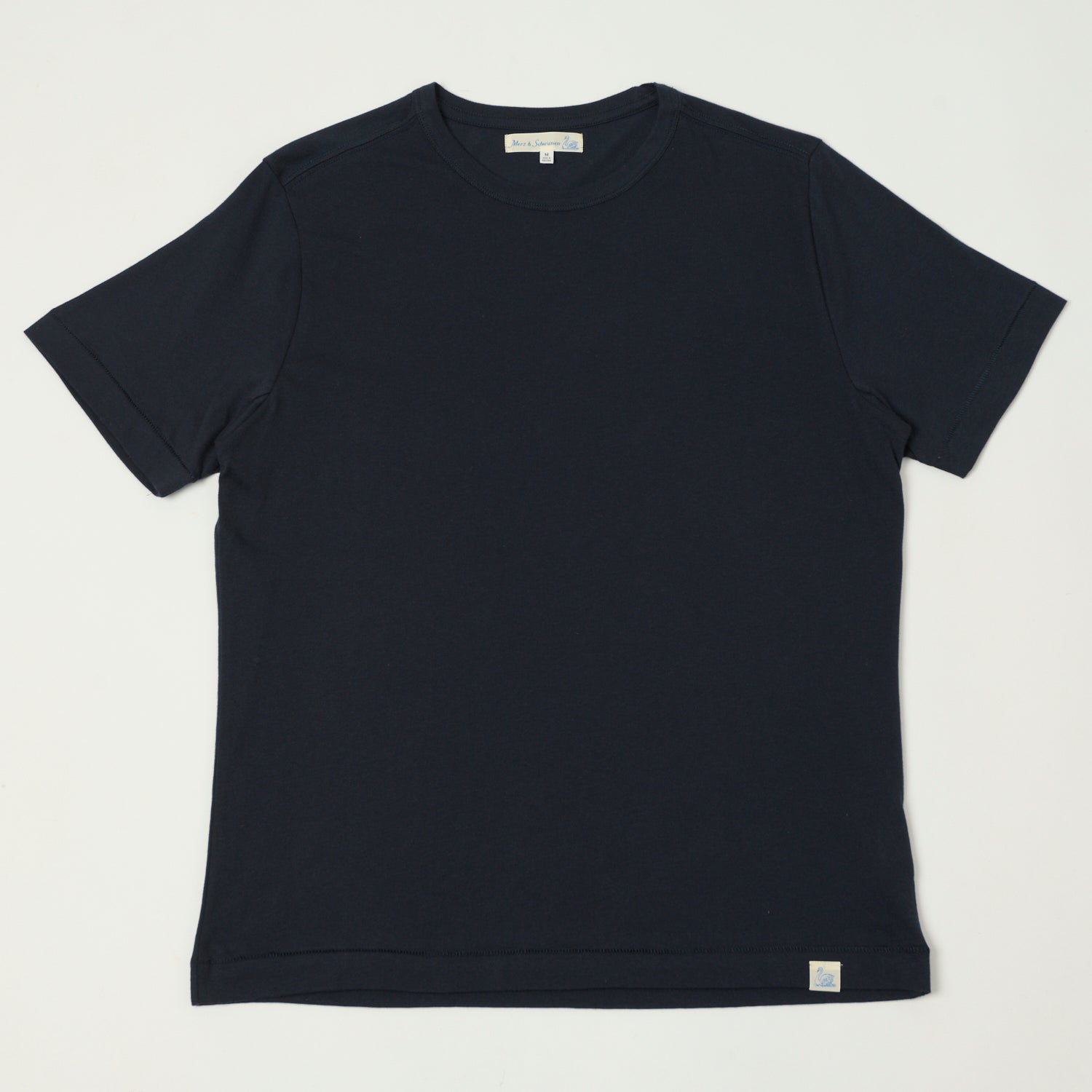 Merz b. Schwanen 'Good Basics' Pima Cotton T-Shirt - Dark Navy