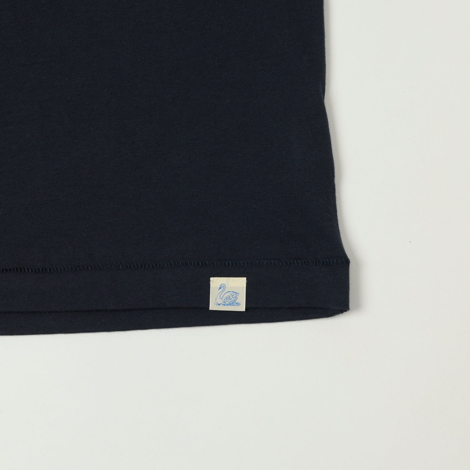 Merz b. Schwanen 'Good Basics' Pima Cotton T-Shirt - Dark Navy