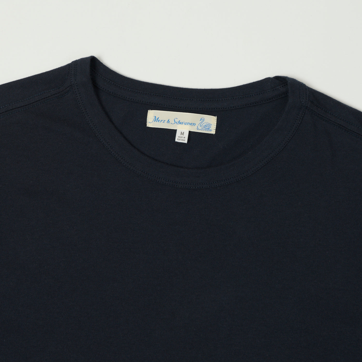 Merz b. Schwanen 'Good Basics' Pima Cotton T-Shirt - Dark Navy