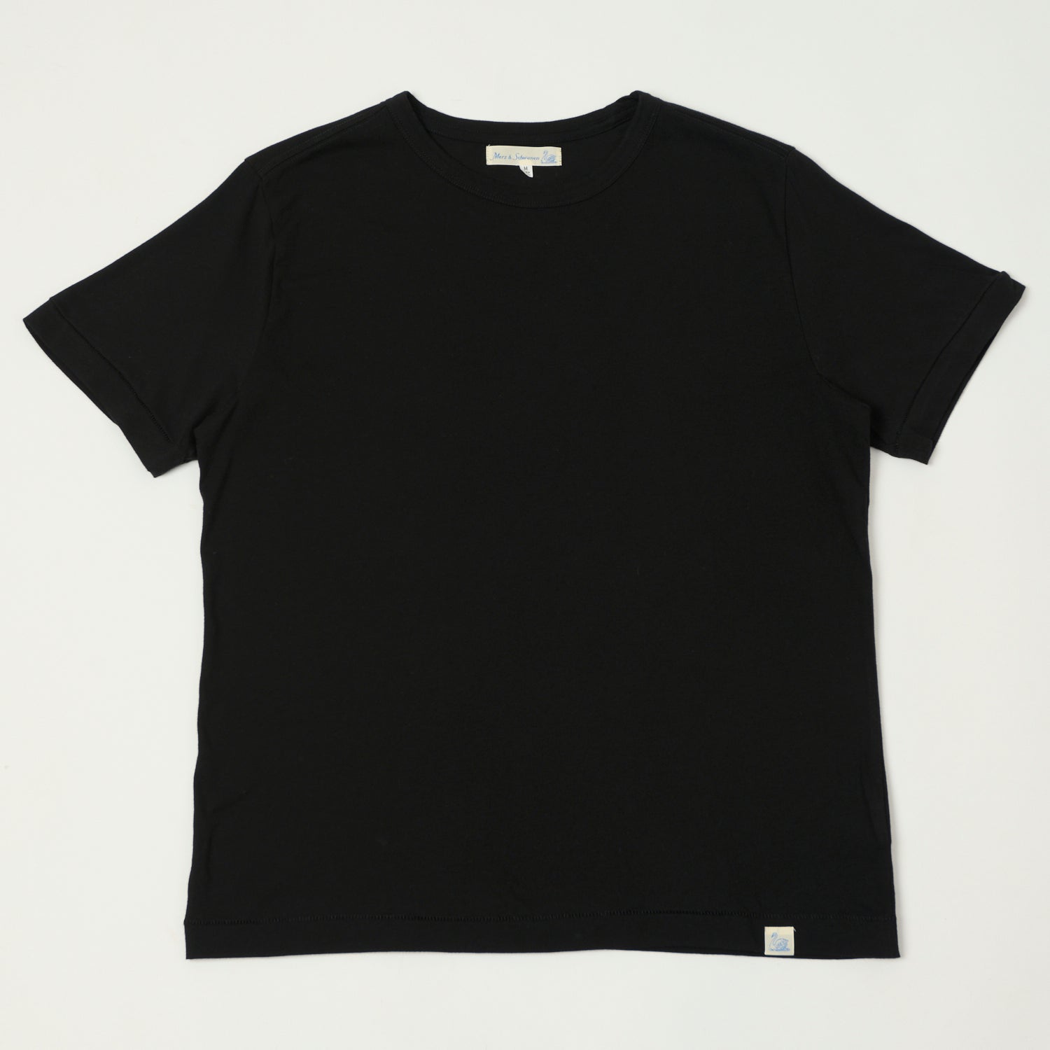 Merz b. Schwanen 'Good Basics' Pima Cotton T-Shirt - Deep Black