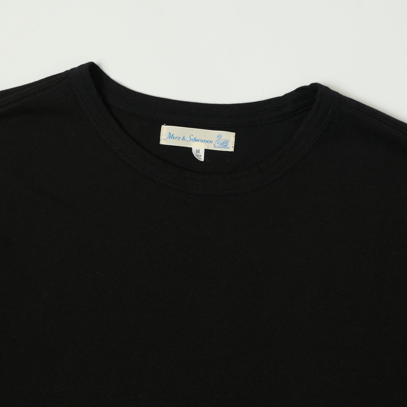 Merz b. Schwanen 'Good Basics' Pima Cotton T-Shirt - Deep Black