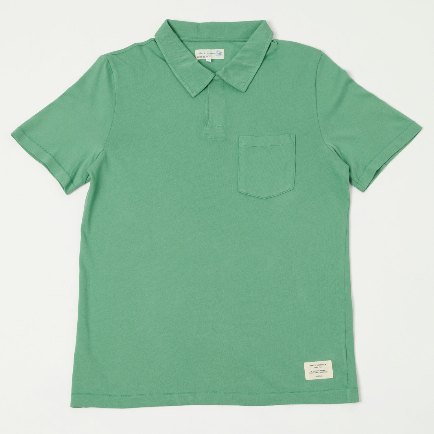 Merz b. Schwanen 'Good Basics' Classic Polo Shirt - Grass