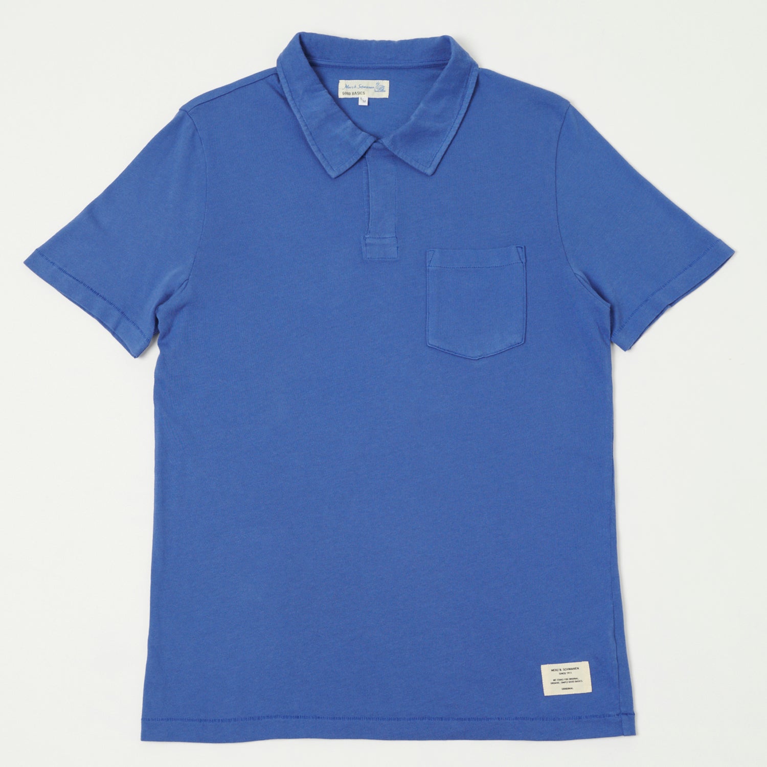 Merz b. Schwanen 'Good Basics' Classic Polo Shirt - Vintage Blue