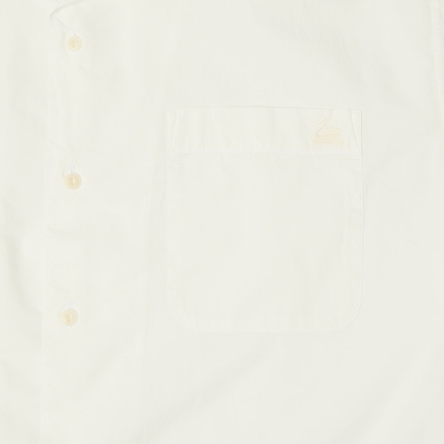 Merz b. Schwanen 'Good Basics' Poplin Short Sleeve Shirt - White