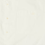 Merz b. Schwanen SHIRT09LP Organic Cotton Poplin Short Sleeve Shirt - White