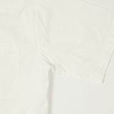Merz b. Schwanen SHIRT09LP Organic Cotton Poplin Short Sleeve Shirt - White