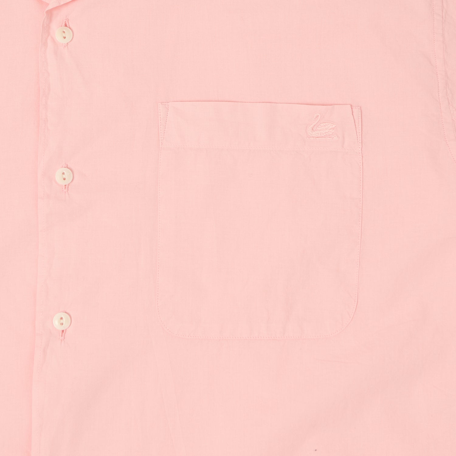 Merz b. Schwanen 'Good Basics' Poplin Short Sleeve Shirt - Faded Peach
