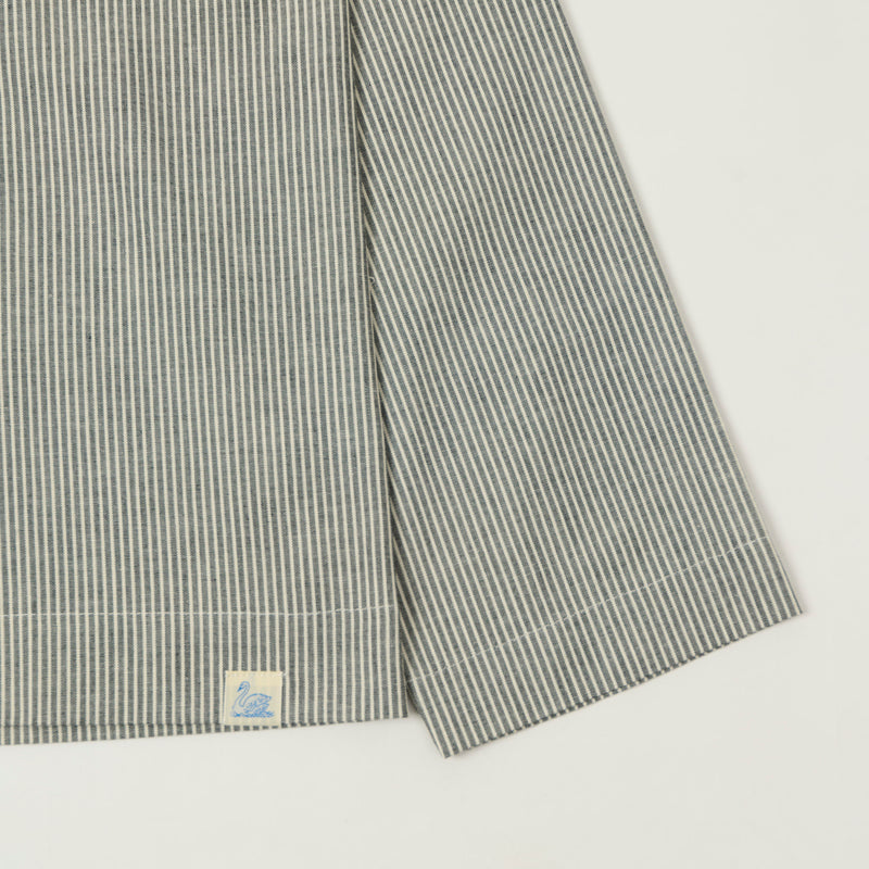 Merz b. Schwanen 'Good Basics' Pyjama Top - Deep Black/Natural