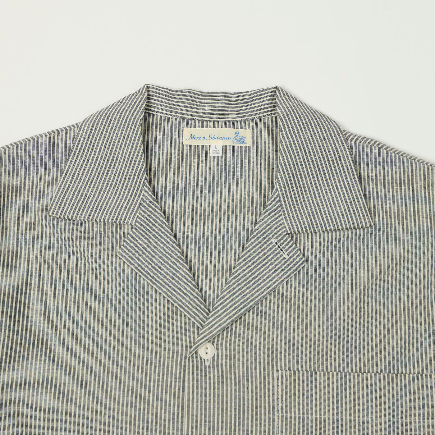 Merz b. Schwanen 'Good Basics' Pyjama Top - Deep Black/Natural