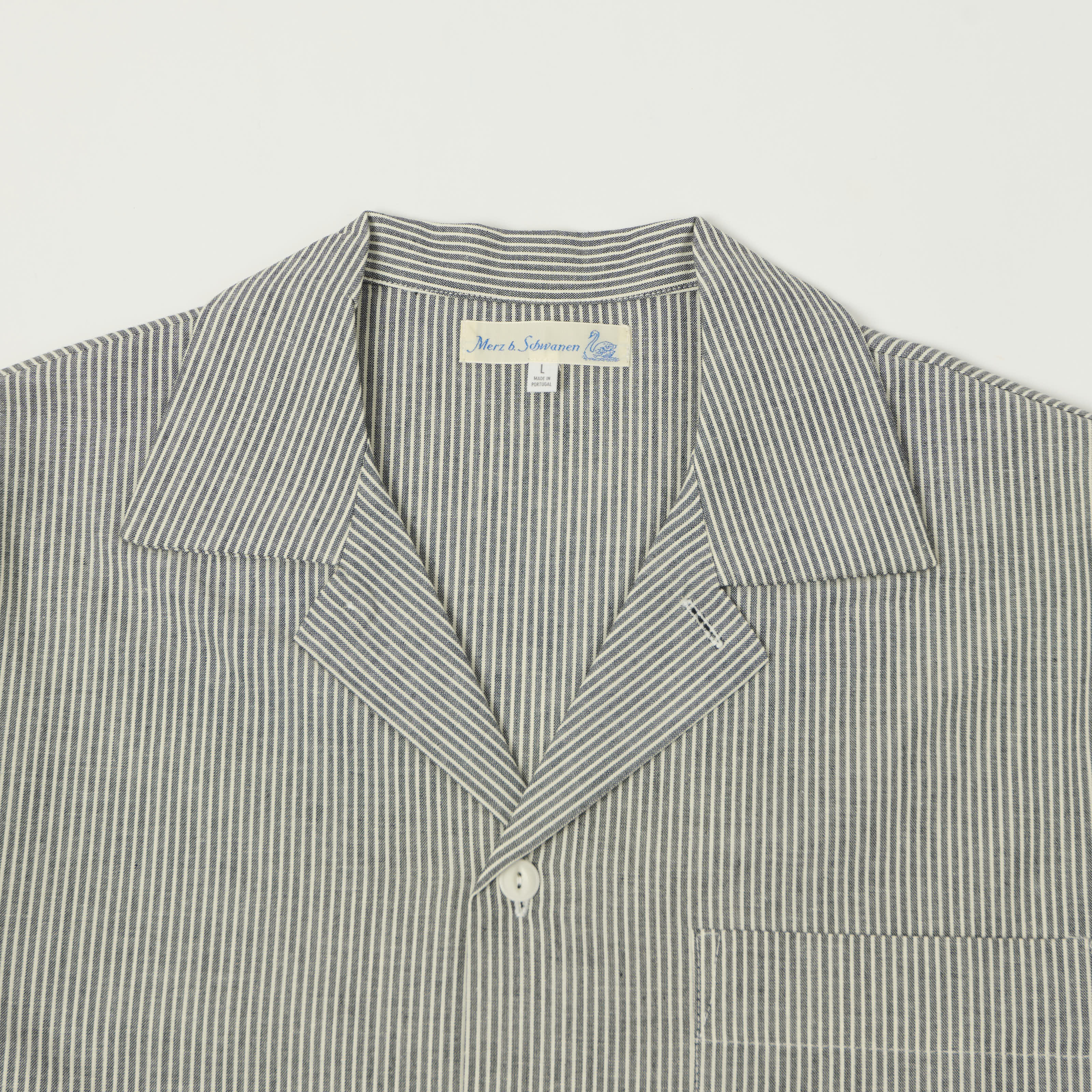 Merz b. Schwanen 'Good Basics' Pyjama Top - Deep Black/Natural