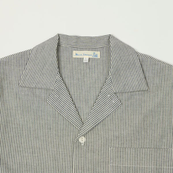 Merz b. Schwanen 'Good Basics' Pyjama Top - Deep Black/Natural