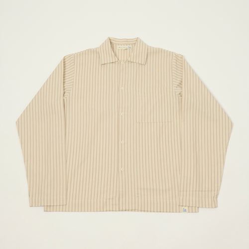 Merz b. Schwanen Pyjama Top - Nature/Chocolate