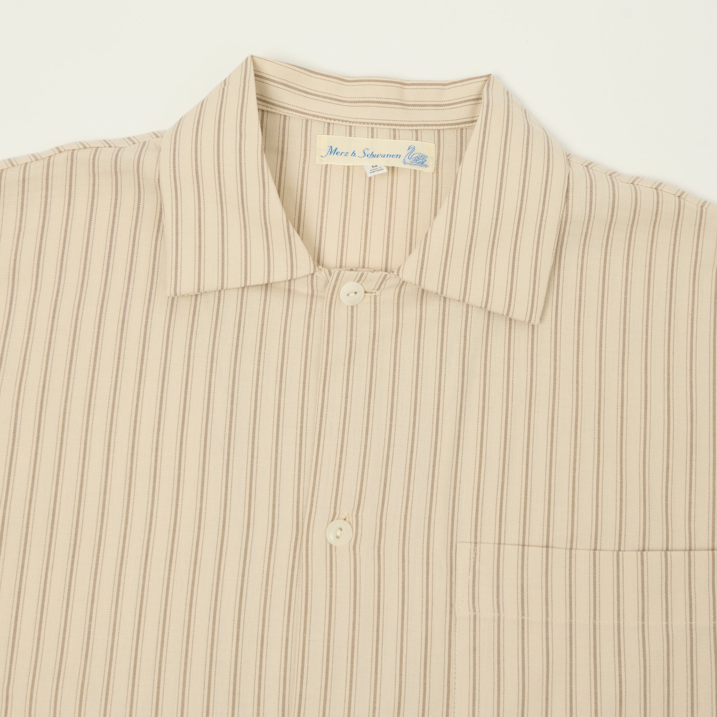 Merz b. Schwanen Pyjama Top - Nature/Chocolate