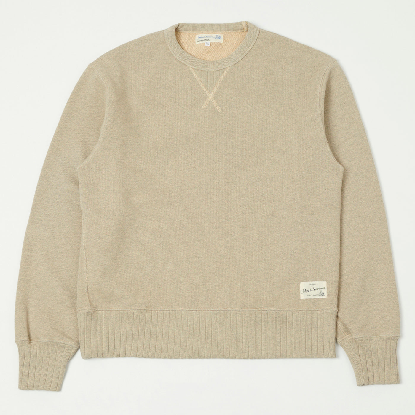 Merz b. Schwanen 'Good Basics' Relaxed Sweatshirt - Vintage Grey Melange