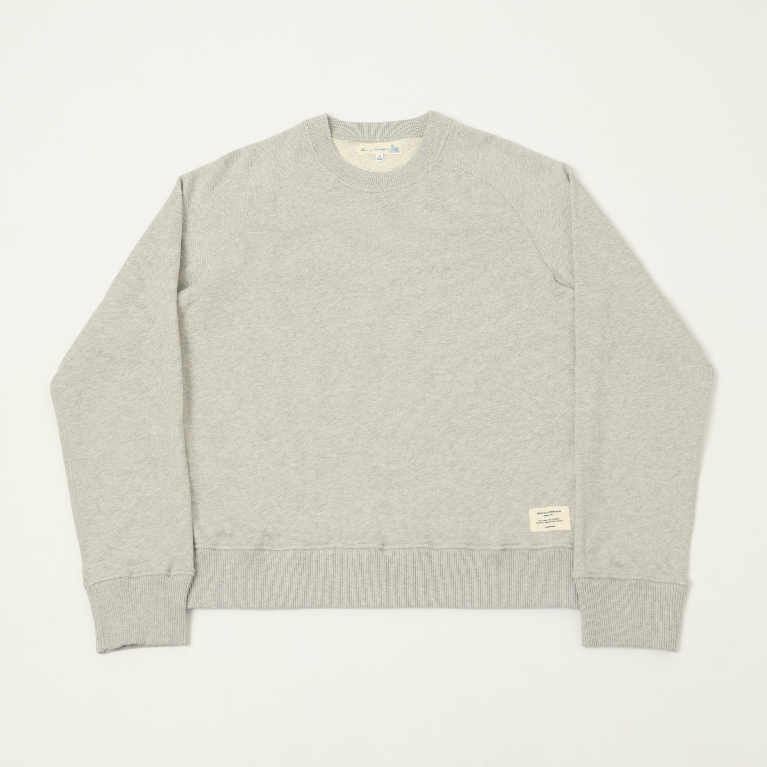 Merz b. Schwanen Raglan Sweatshirt - Grey Melange