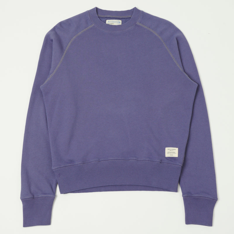 Merz b. Schwanen RGSW01 Raglan Sweatshirt - Purple Blue
