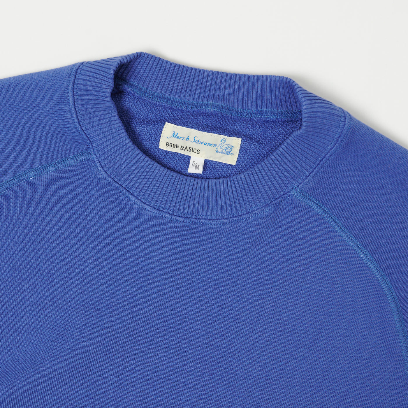 Merz b. Schwanen 'Good Basics' Short Sleeve Sweatshirt - Vintage Blue