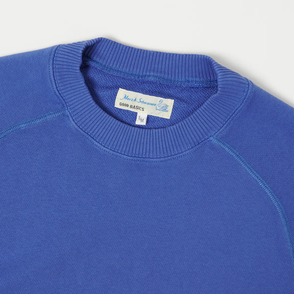 Merz b. Schwanen RGSW02 Short Sleeve Sweatshirt - Vintage Blue