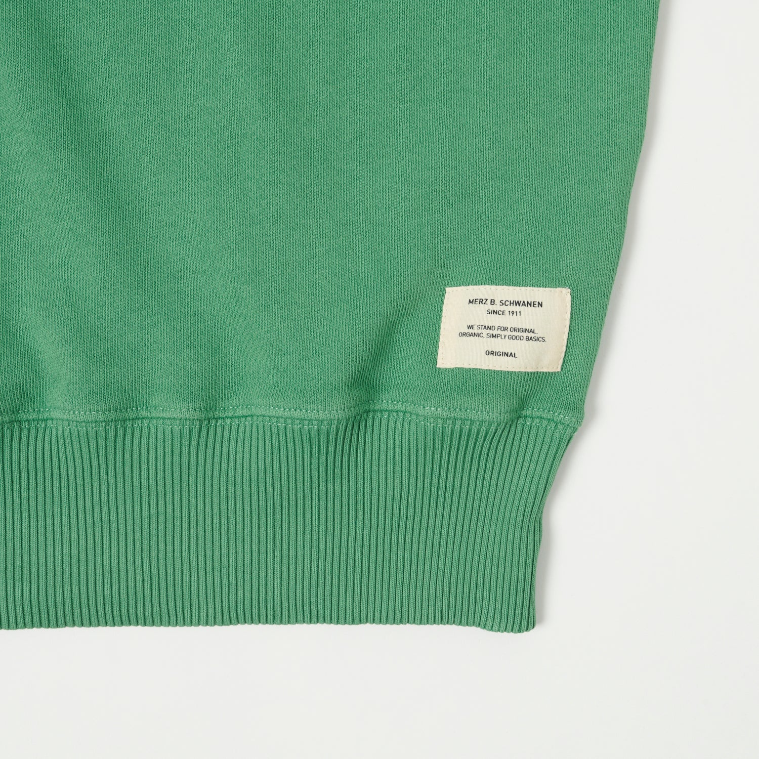 Merz b. Schwanen 'Good Basics' Short Sleeve Sweatshirt - Grass