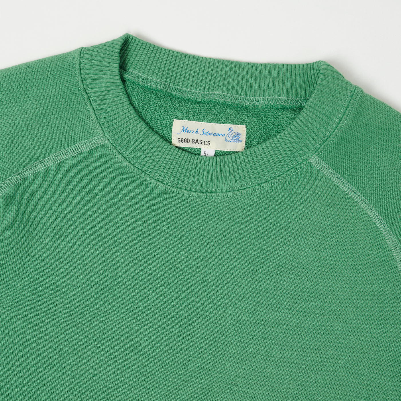 Merz b. Schwanen 'Good Basics' Short Sleeve Sweatshirt - Grass