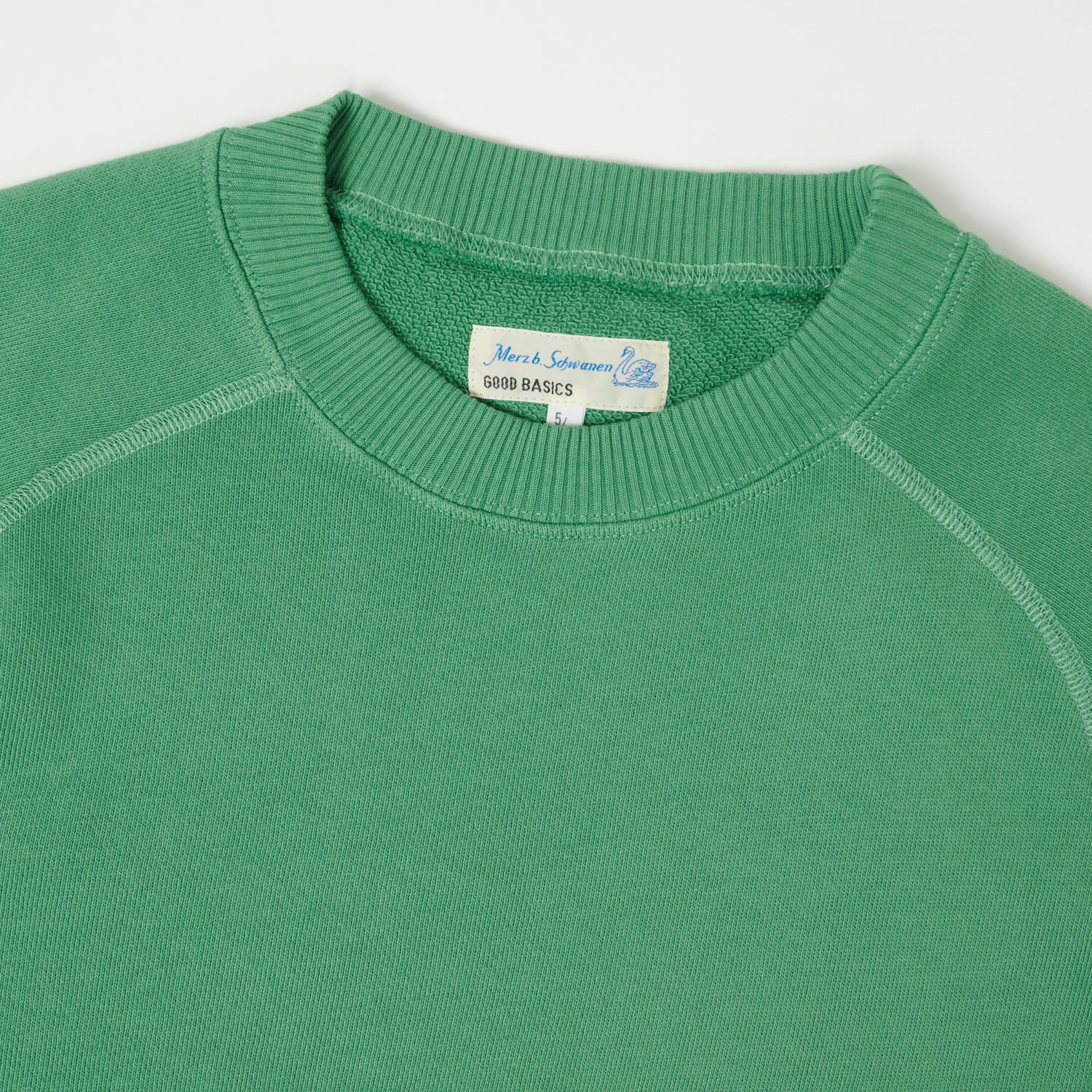 Merz b. Schwanen 'Good Basics' Short Sleeve Sweatshirt - Grass