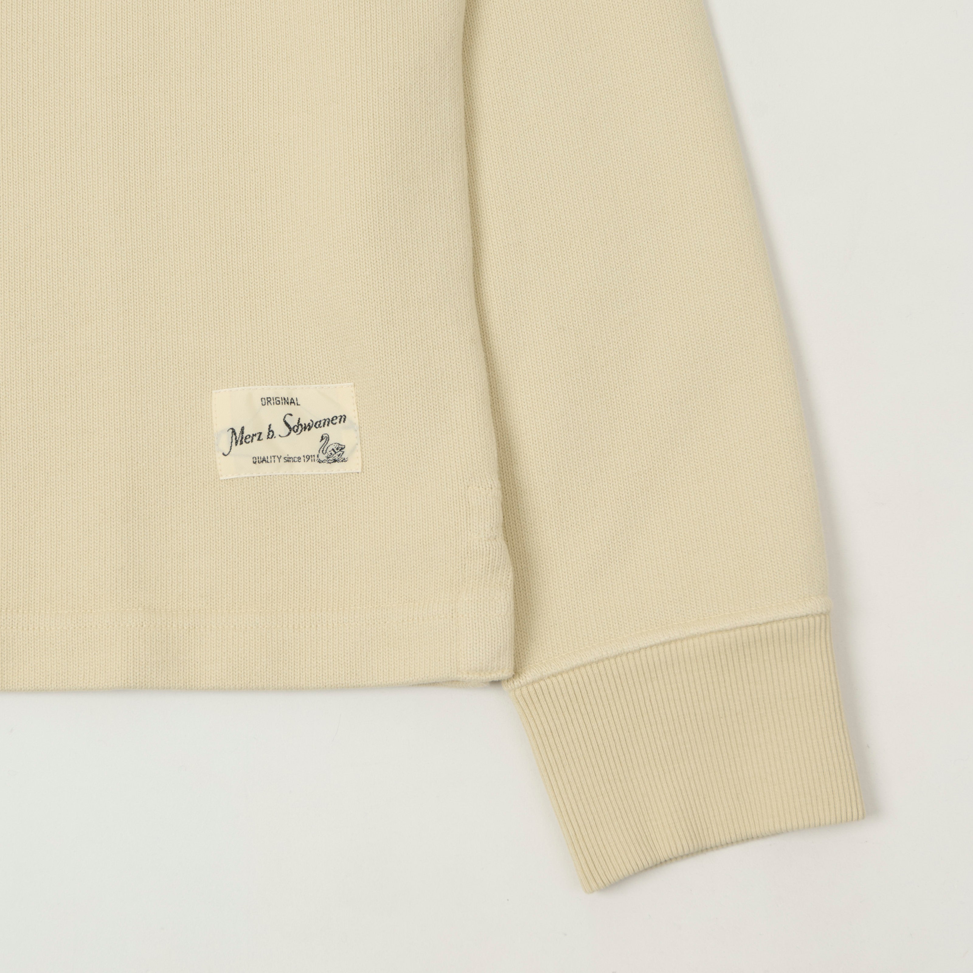 Merz b. Schwanen 'Good Basics' Rugby Shirt - Nature