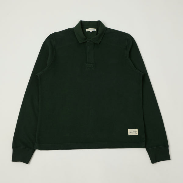 Merz b. Schwanen 'Good Basics' Rugby Shirt - Forest
