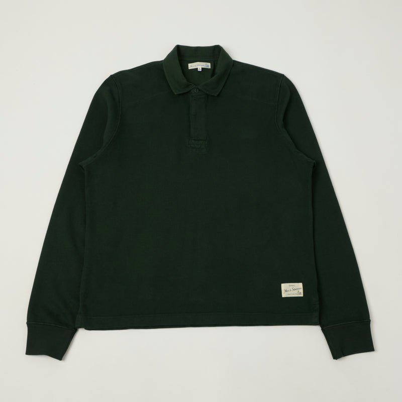 Merz b. Schwanen 'Good Basics' Rugby Shirt - Forest
