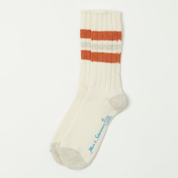 Merz b. Schwanen RW04 Recycled Wool Sock - Nature/Amber