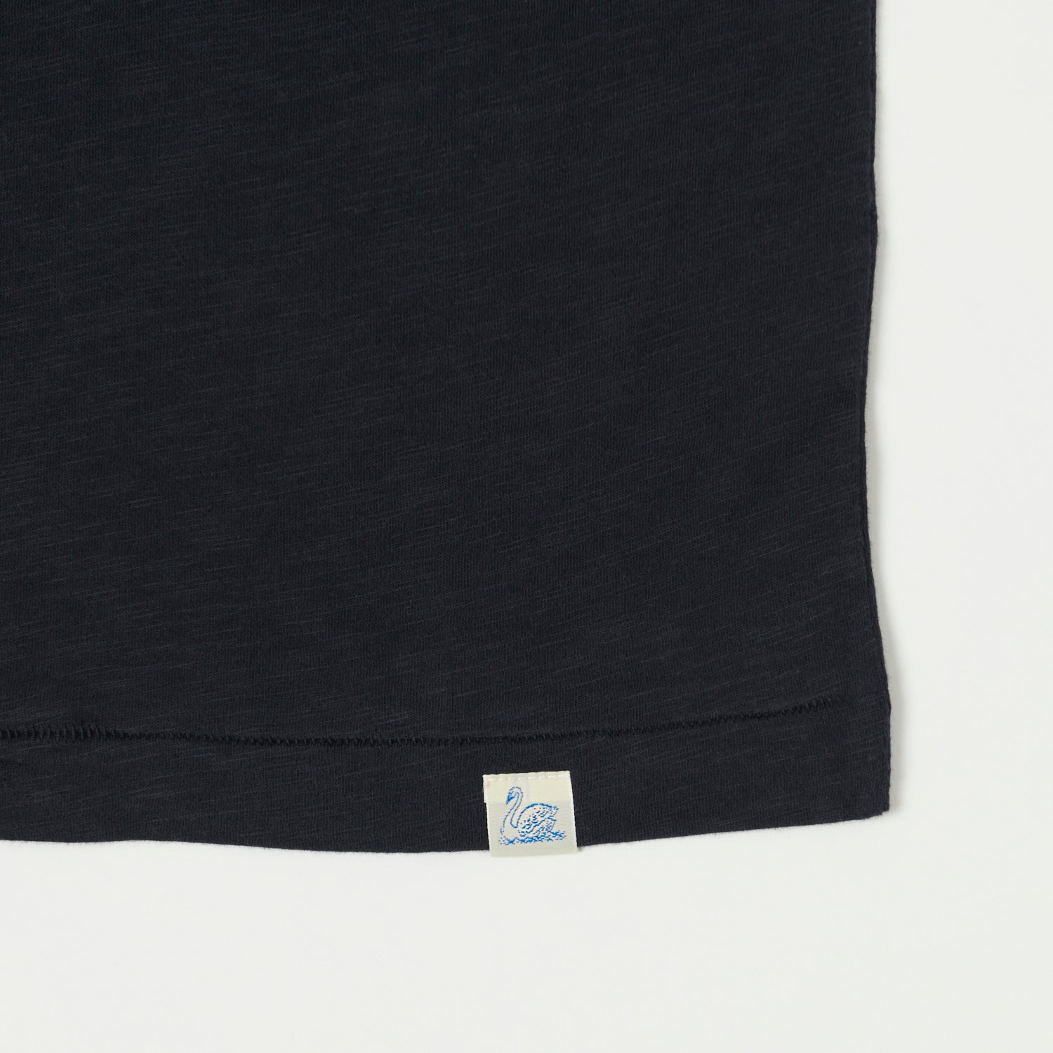 Merz b. Schwanen 'Good Basics' SCT04 Pima Slub Cotton Tee - Dark Navy
